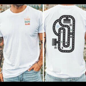 Racing Shirt for Dad Tired Dads Club Kids’ Toy Car Shirt Toy Car Massage Shirt
